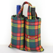 Wine Carrier, Tartan, Buchanan Tartan